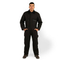 Black Insulated Men's Coverall, 4XL Short