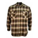 Empire Plaid Snap Long Sleeve Men's Flannel Shirt, XLT