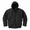 3XLarge-Tall Black Premium Fleece-Lined Hooded Jacket