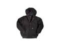 X-Large Black Insulated Jacket With Hood