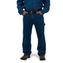 Indigo Denim Enzyme Wash Traditional Fit Men's Carpenter Jeans, 36 in L X 32 in W