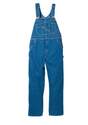 Indigo Denim Enzyme Wash Men's Bib Overall, 36 in L X 34 in W
