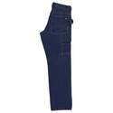 Performance Comfort Indigo Denim Enzyme Wash Relaxed Fit Men's Carpenter Jeans, 34 in L X 32 in W