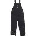 Youth Small Black Insulated Duck Bib Overall