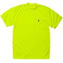 X-Large High-Visibility Yellow Waffle Knit Short-Sleeve T-Shirt