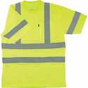 3x-Large High-Visibility Yellow Waffle Short-Sleeve T-Shirt