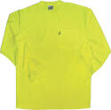 2x-Large High-Visibility Yellow Long-Sleeve Relaxed Fit T-Shirt