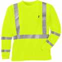 Large-Tall High-Visibility Yellow Waffle Long-Sleeve T-Shirt