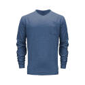 X-Large Midnight Blue Heavyweight Long-Sleeve Pocket T-Shirt