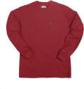 X-Large Red Heavyweight Long-Sleeve Pocket T-Shirt