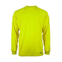 Enhanced Visibility Hi-Vis Yellow UltraSoft Pocket Long Sleeve Men's Shirt, XLR