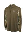 Men's Large Taupe Stealth Performance Quarater-Zip Windshirt