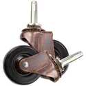 2-Inch Heavy Duty Rubber Wheel Caster With Stem