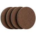3-1/2-Inch Brown Felt Furniture Sliders, 4-Pack