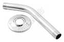 8-Inch Chrome Shower Arm With Flange