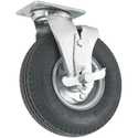 8-Inch Pneumatic Swivel Plate Caster With Brake