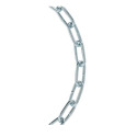 #2 Trade Size Electro Galvanized Straight Link Coil Chain, Per Foot