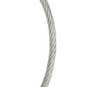 7X7-Strand 3/32 To 3/16-Inch Diameter Clear Vinyl-Coated Galvanized Wire Rope Cable Sold By The Foot