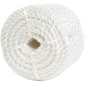 1/2-Inch Diameter White Nylon Twisted Rope, Per Foot