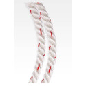 5/16-Inch Diameter X 50-Foot Length White With Red Tracer Polyester Diamond Braid Rope