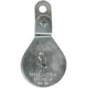 1-1/2-Inch Sheave Diameter X 3/16-Inch Maximum Wire Rope Size Zinc-Plated Swivel Eye Cable Block