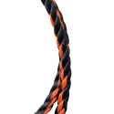 3/8-Inch Diameter X 50-Foot Length Orange And Black Polypropylene Twisted Rope