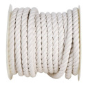 3/4-Inch Diameter White Twisted Cotton Rope, Per Foot