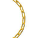 #2 Trade Size 20-Foot Powder-Coated Yellow Straight Coil Chain