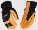 Kinco-Pro, Extra-Large, Black And Golden, Lined, Grain Buffalo And Synthetic Hybrid Glove