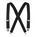 1-1/2-Inch X-Back Work Clip-On Suspender With Black Webbing, Large