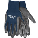 Small Navy Blue Polyester Knit Shell And Nitrile Palm Gloves