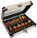 15-Piece Carbide Tipped Router Bit Set With Case