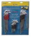 27-Piece Assorted L-Shaped Hex Key Wrench Set
