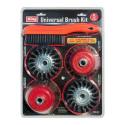 5-Piece 4-Inch Cup And Wire Wheel Set