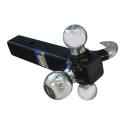 Triple Ball Hitch Mount With Hook