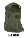 3/4-Size Od Green Mesh Face Mask