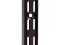 48-Inch Black Steel Dual Track Shelf Standard
