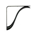 8-Inch Charleston Black Decorative L-Bracket