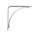 6-Inch Manchester Nickel Decorative L-Bracket