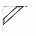 8-Inch Black Richland Style Premium Decorative Shelf Bracket
