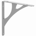 8-Inch Satin Nickel Manhattan Style Premium Decorative Shelf Bracket