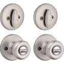 Two Keyed Knobs And Two Keyed One Side Deadbolts With Pin And Tumbler