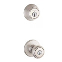 Tylo Security Set Satin Nickel Door Entry And Deadbolt Combo With Microban®