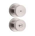 Brushed Nickel Pismo Bed/Bath Door Knob