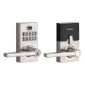 Satin Nickel Halifax Smartkey Single Cylinder Keypad Entry Door Lever