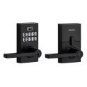 Matte Black Halifax Smartkey Single Cylinder Keypad Entry Door Lever