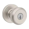 Maven™ Keyed Entry Round Knob, Satin Nickel