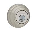 Satin Nickel Single Cylinder Deadbolt With SmartKey Security