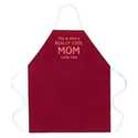 Really Cool Mom Apron In Brown