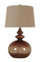 27-1/2-Inch Glass Table Lamp In Brown